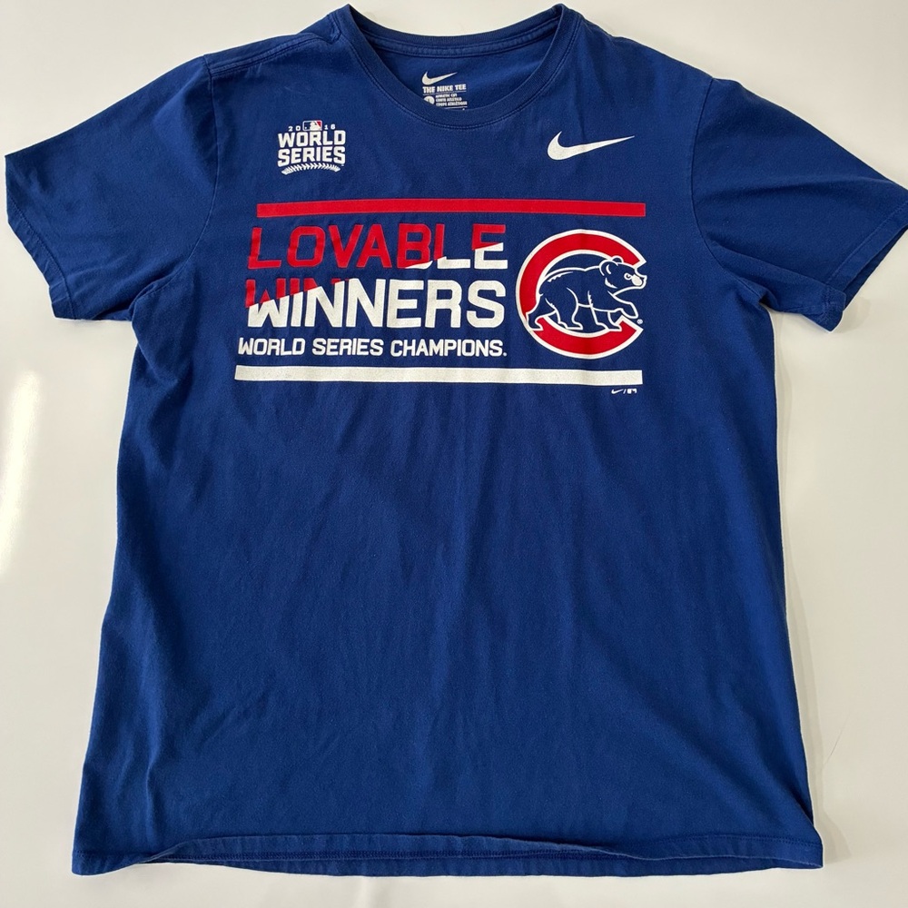 Chicago Cubs World Series Champions T-Shirt Nike Men’s Large